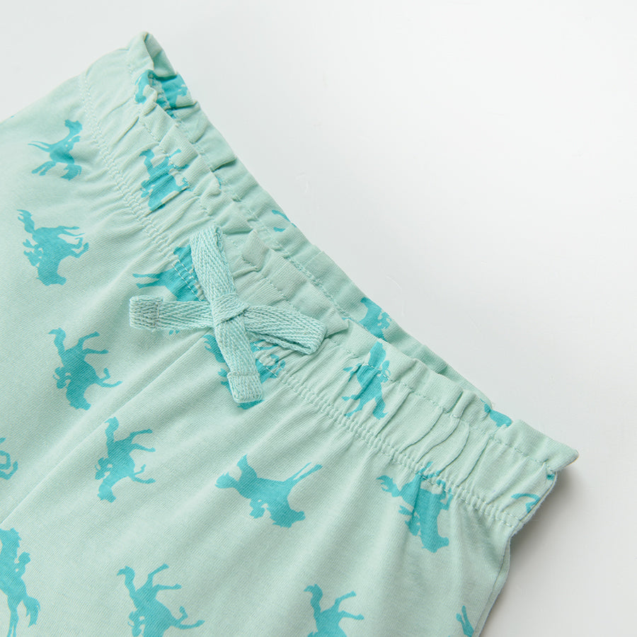 Girl's Pajamas Mint Mustang Spirit of Freedom -